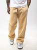 Jigga Wear Men's Light Brown Baggy Sweatpants with Embroidered Logo Drawcord XXL