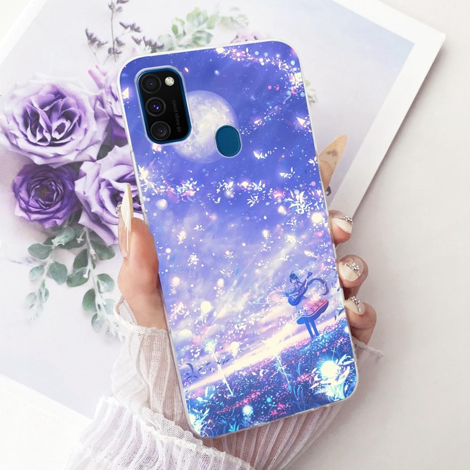 Чехол для Samsung Galaxy M21 SM-M215F Новый модный расписной чехол Мягкий силиконовый чехол для Samsung M21 2021 M 30 s Galaxy M30s Fundas