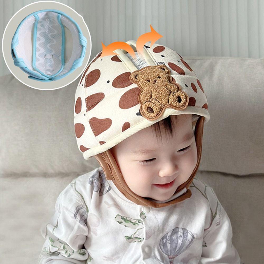 Anti-fall Pad Toddler Head Protection Hat Adjustable Infant Crash Cap  Learn To Walk
