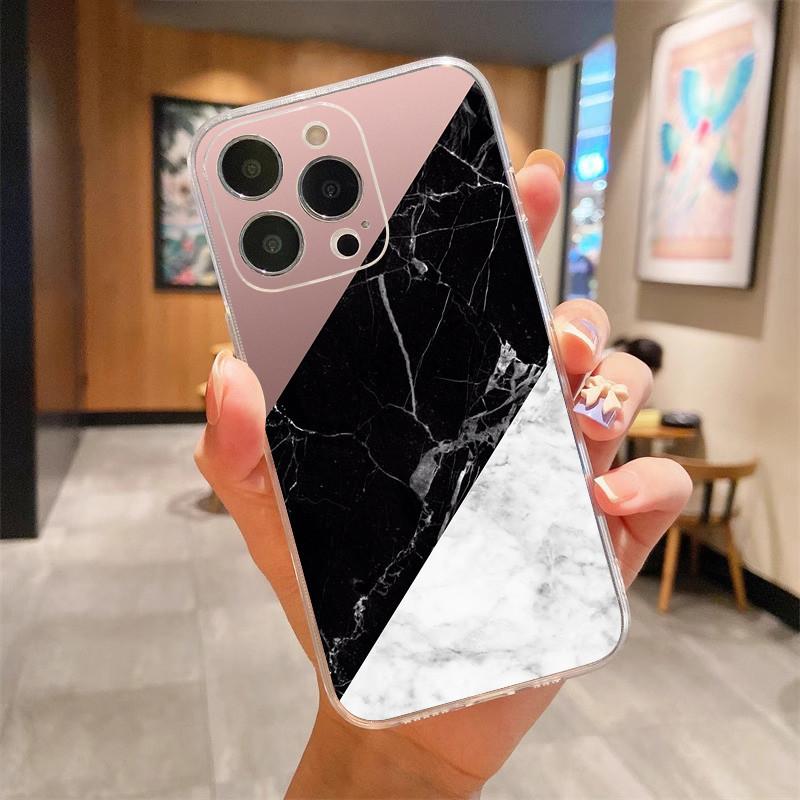 Мраморный чехол для iPhone 16 Pro Max 16E Чехол Милые Расписные Силиконовые Задние Чехлы Для Iphone 16 Plus Прозрачная Крышка Для iPhone 16E 2025