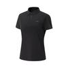 Fitness Series Sports Casual Simple Solid Color Loose Fit Short Sleeve Polo Shirt Women Tops APLV016-1