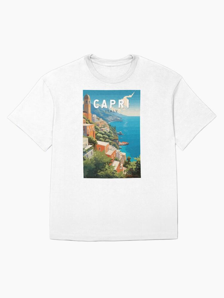 Peppino di Capri Capri Italy Travel Art Vintage Oversized T-Shirt