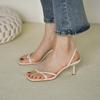 Женские летние босоножки с открытым носком на высоком каблуке, модные туфли для вечеринок с узким ремешком, повседневные туфли для платья, обувь в уличном стиле