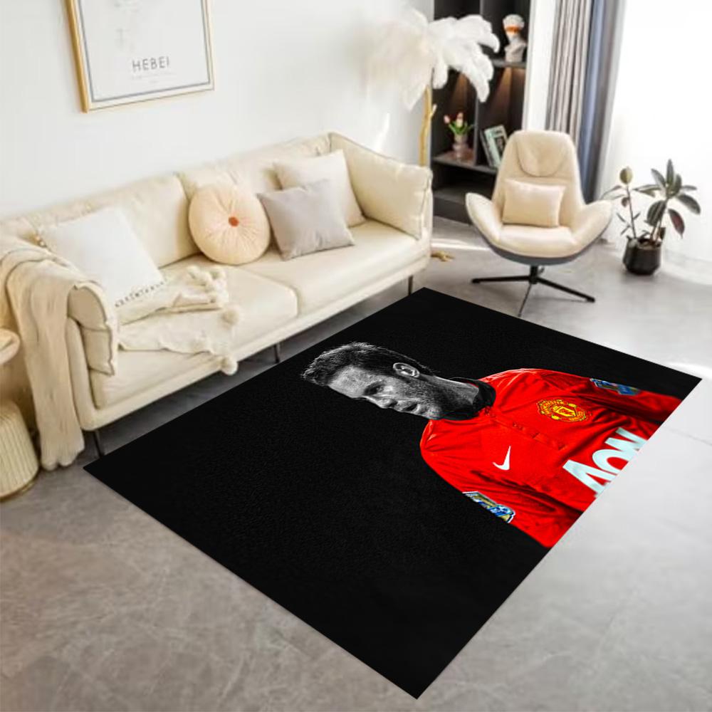 Zinedine Zidane's Profile Floor Mat Design for Outdoor Game Room Living Rooms Balcony Antislip Carpet Decorate Offices