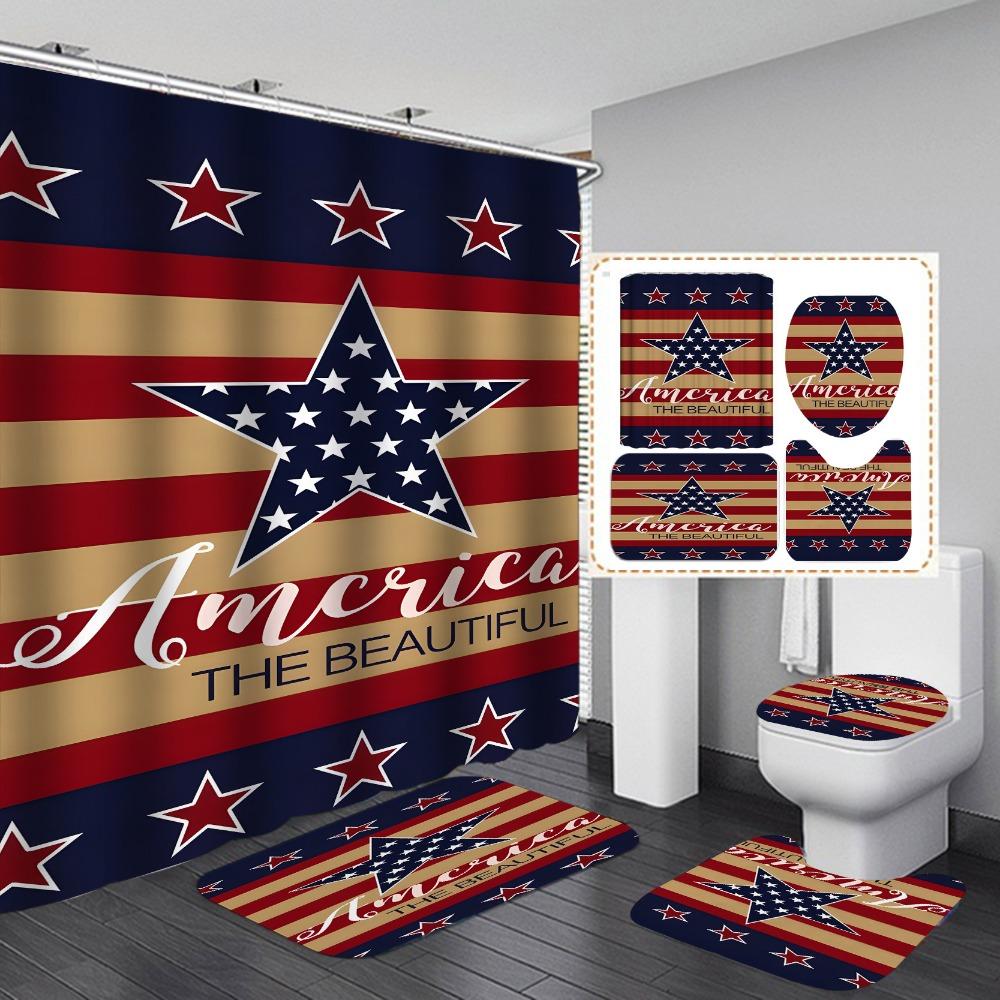 Водонепроницаемая и устойчивая к плесени занавеска для душа для ванной комнаты, разделение сухого и влажного воздуха, затемнение и теплая занавеска для душа, комплект из четырех предметов