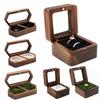 Engagement Ceremony Earrings Organizer Wooden Storage Box Ring Box Presentation Box Ring Bearer Box