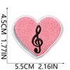 Iron-On Embroidery Patch, Music Note & Earphone Love Cloth Sticker, Decorative Applique For Clothes Schoolbag, Boys Diy Accessories