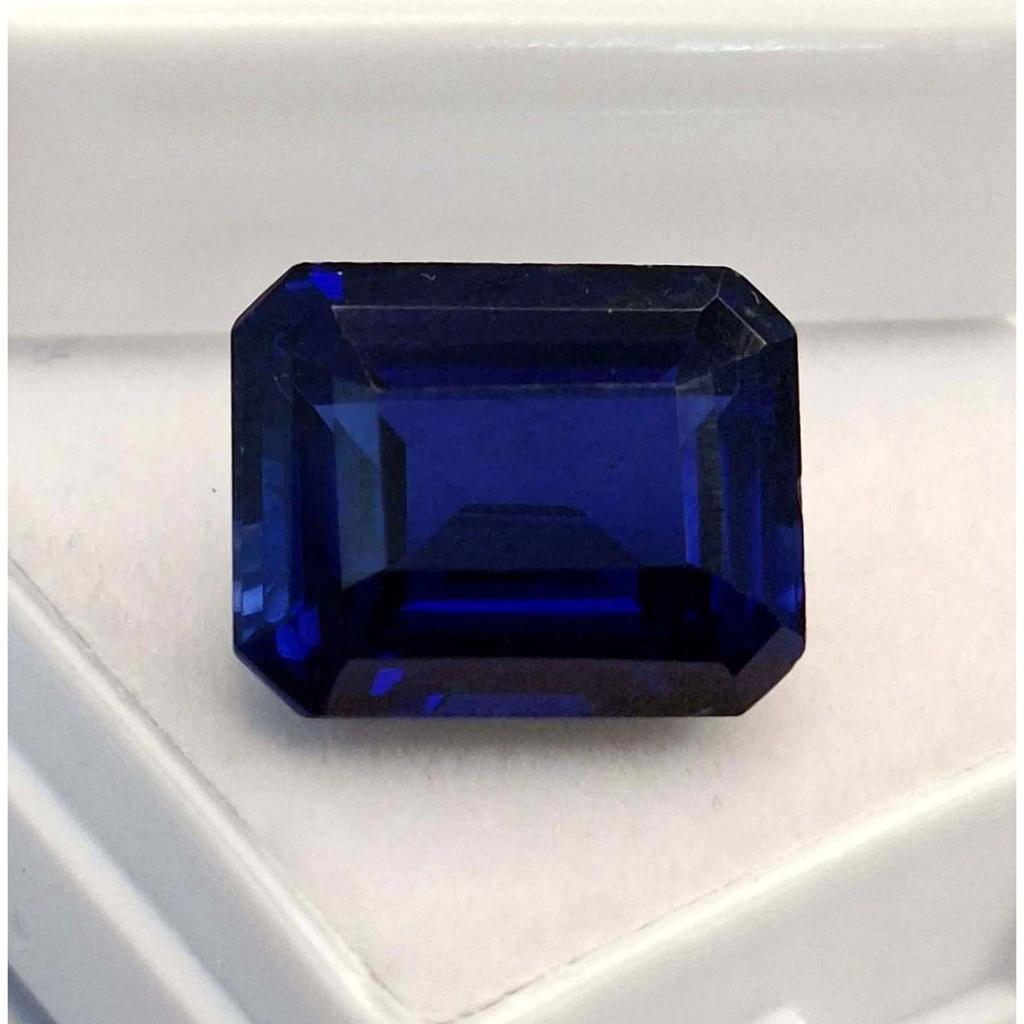 Certified Natural Deep Blue Tanzanite Emerald Cut 10-12 Ct Beautiful Gemstone