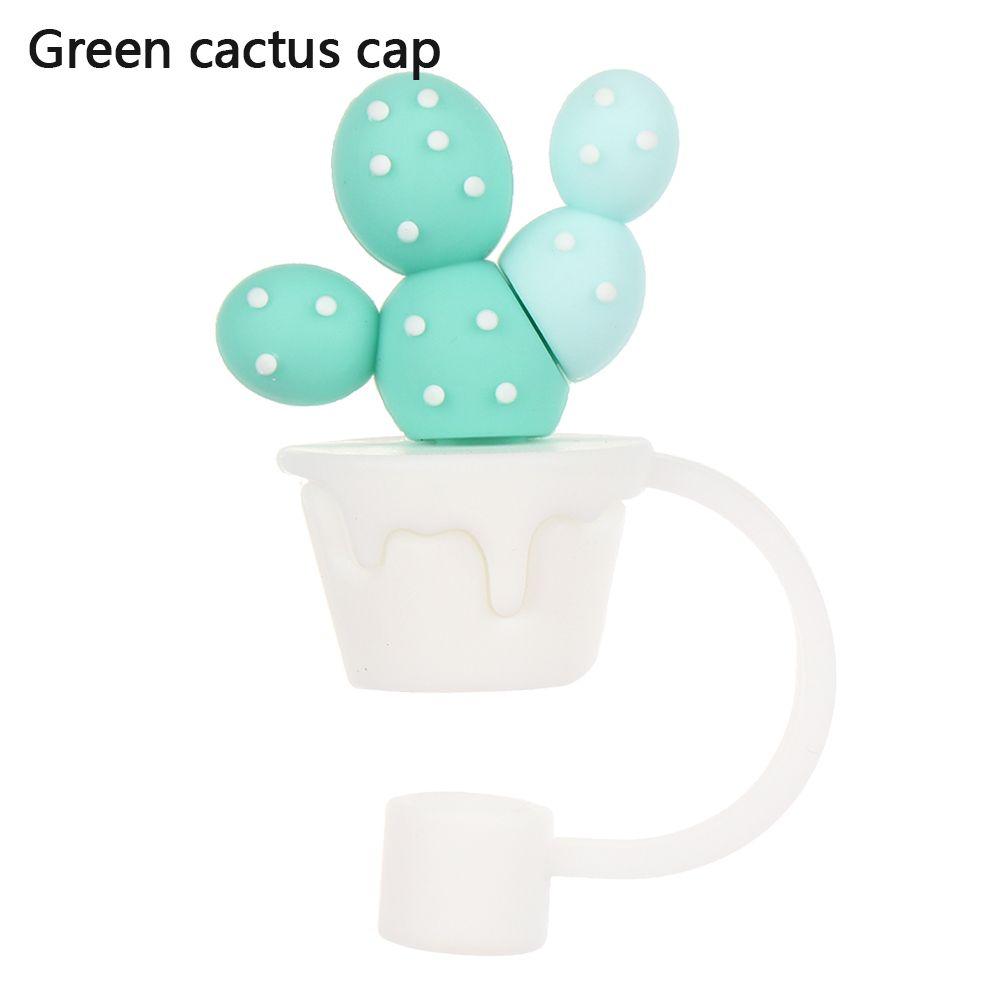 Airtight Splash Proof Cartoon Plugs Cover Drinking Dust Cap Silicone Straw Plug Cup Accessories