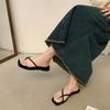 Black Beach Soft-soled Slippers Women's Summer New Flip-flops High-end Non-slip Outer Wear Cool Slippers