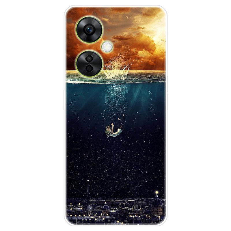 Для OnePlus Nord CE 3 CE3 Lite чехол Мягкая силиконовая задняя крышка Мультяшный чехол для телефона Модный