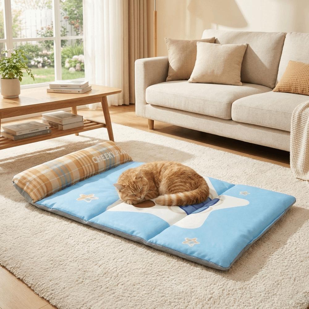 Anti-Slip Pet Sleeping Pad Breathable Dog Bed Pad Pet Ice Mat Pet Rest Cushion Kennel