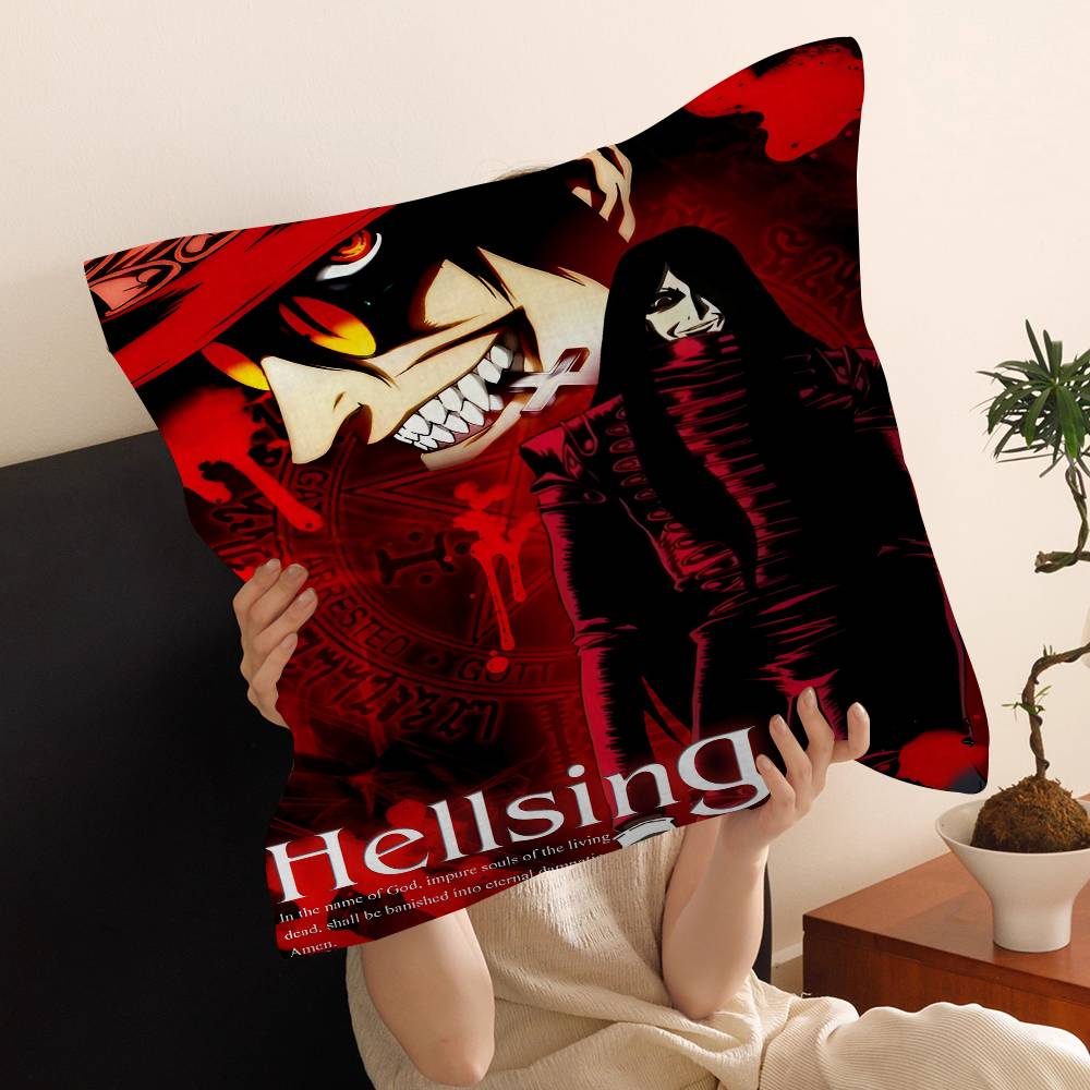 Аниме H-Hellsing Подушка Подарок Домашний Офис Декор Спальня Диван Автомобиль Наволочка Чехол 45x45