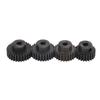 4Pcs RC Motor Pinion Gear 48P 23T 25T 27T 29T Rustproof Metal 48P Pinion Gear Set for 1/10 RC