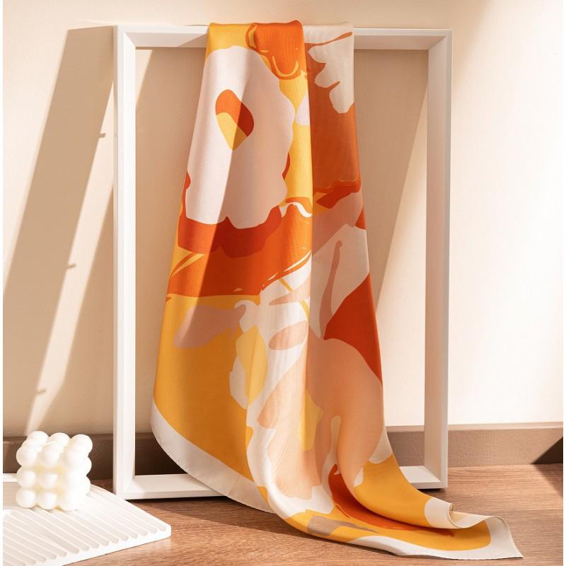 Mulberry Silk Scarf 2025 Square Shawl Teacher Birthday Gift