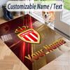 Custom Text Printed Rug Monaco FC Non Slip Floor Carpet For Home Room Decor