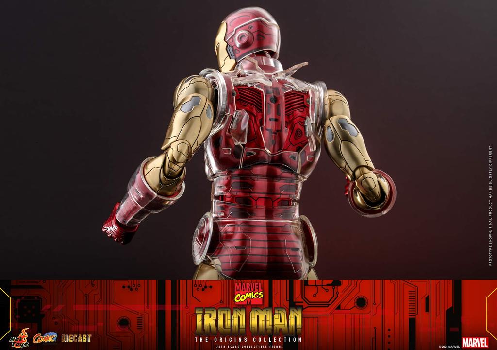 Comic Masterpiece DIECAST Origins Collection Marvel Comics Iron Man Scale Figure Red 1/6