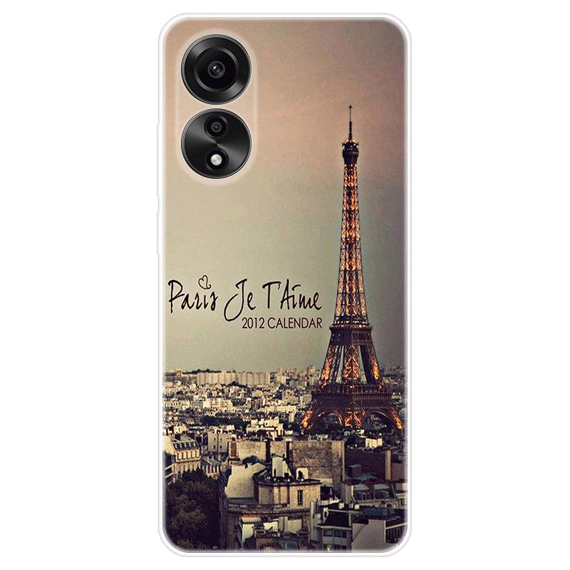 Для OPPO A58 A 58 4G чехол Мягкая силиконовая задняя крышка Мультяшный чехол для телефона Разнообразие