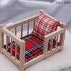 1:12 Baby Crib Bed Baby Cot Furniture Model Miniature Decor Toy Doll House Accessories
