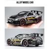 1/32 Nissan Skyline GTR R35 Racing Toy Car Model for Children RMZ CiTY Diecast Alloy Miniature Sound Light Collection