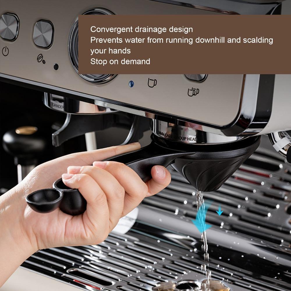 Curved Head Coffee Machine Cleaning Brush Nylon Bristle Nylon Bristle Brush For Grouphead Washing