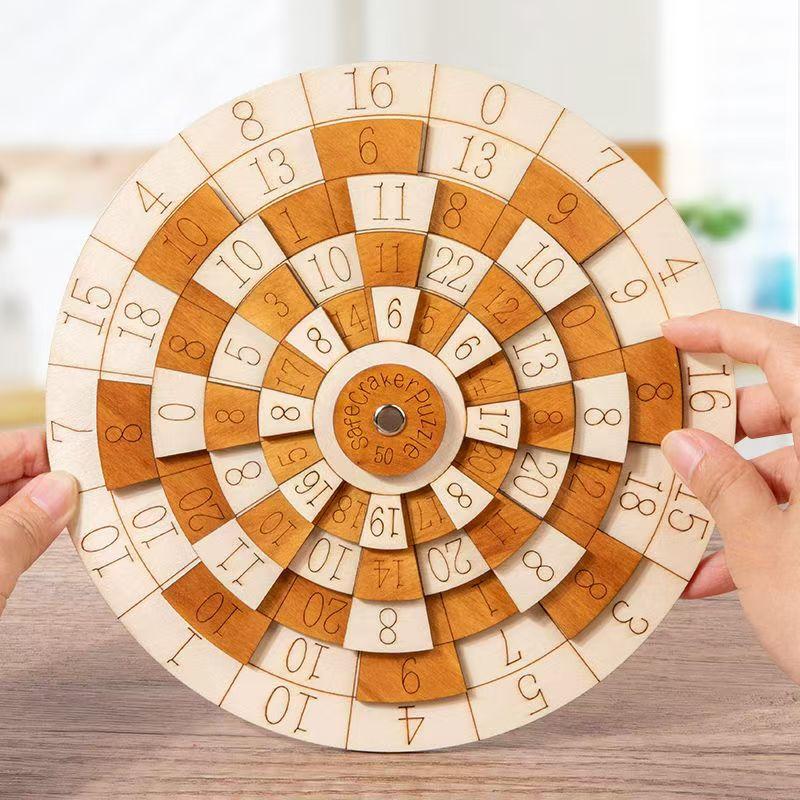 Montessori Number Puzzle Brain Teaser Iq Test Toys Educational Mind Games Wooden Digital Huarong Road Children Learning Gifts
