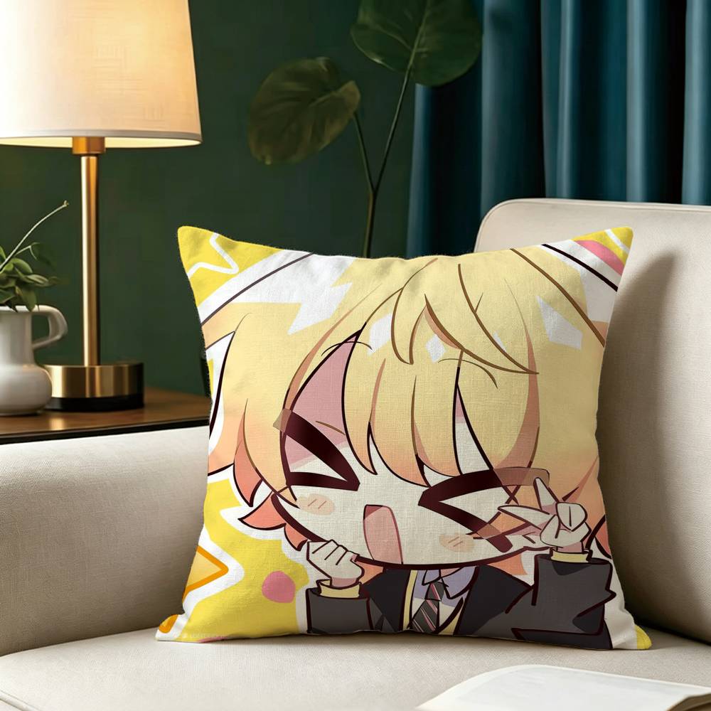 T-Tenma T-Tsukasa Square Double-Sided printed Pillow Case Bedroom Bedside Pillow Sofa Cushion Cover