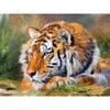 5D DIY Алмазная картина Тигр на траве Алмазная вышивка Мозаика Вышивка крестом Горный хрусталь
