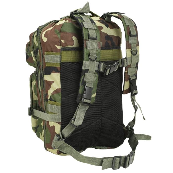 VidaXL Sac à dos en style d'armée 50 L Camouflage