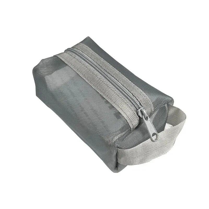 Three-dimensional Mesh Coin Purse Coin Pouch Large Capacity Key Lipstick Charger Data Line Earphone Organizer Pouch Card Bag