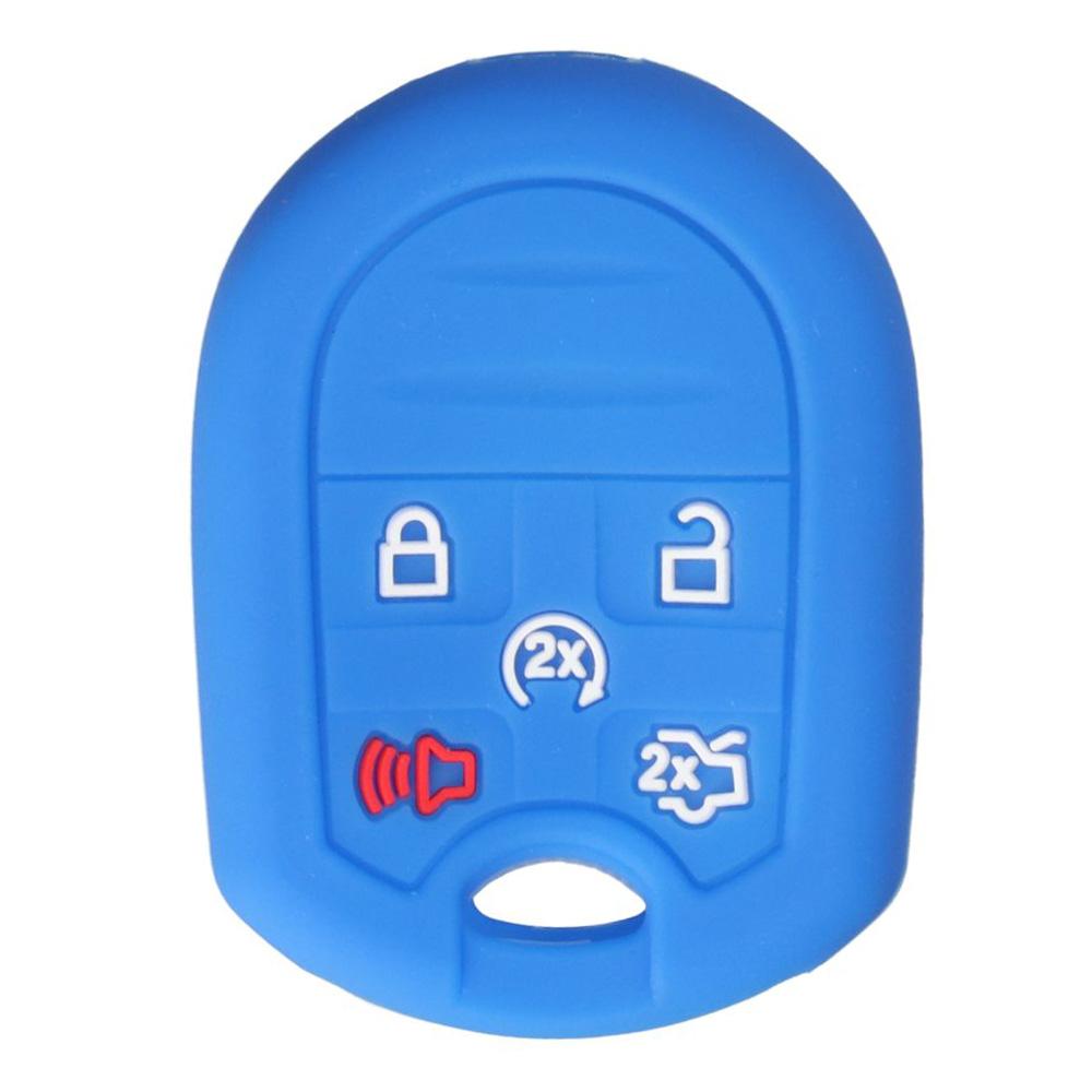 Silicone Silicone Case 4/5 Buttons Car Key Box Accessories Car Key Cover for Ford Car