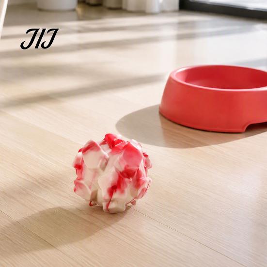 Soft TPR Toys for Pet Teeth Massage Squeaky Dog Balls, Durable Interactive Toy, Cleaning Chew Aggressive Chewers Star Texture Toy Small Medium
