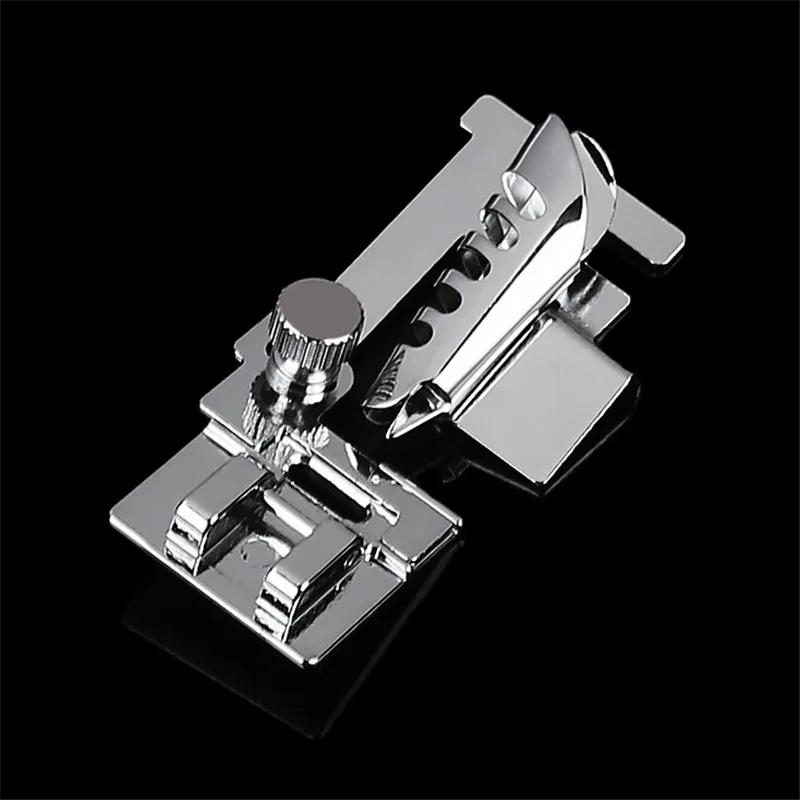 Domestic Sew Machine Accessories Shell Presser Foot Binder Overlock Overcast Sewing Rolled Hem Feet (Metal)
