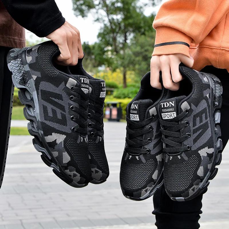 Новые черные камуфляжные студенческие военные тренировочные кроссовки для мужчин и женщин, сверхлегкие и дышащие кроссовки для бега на открытом воздухе