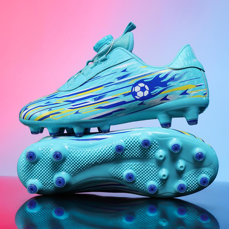 Новые Детские Футбольные Полевые Бутсы Мальчики Девочки Indoor Soccer Shoes Общество Футзал Нескользящие Профессиональные Быстрые Мужские Футбольные Шиповки Кроссовки