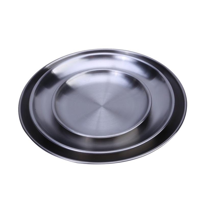 Винтажный поднос из нержавеющей стали с золотым декором для десерта и кофе, кухонная тарелка для торта, поднос для сервировки блюд в западном стиле