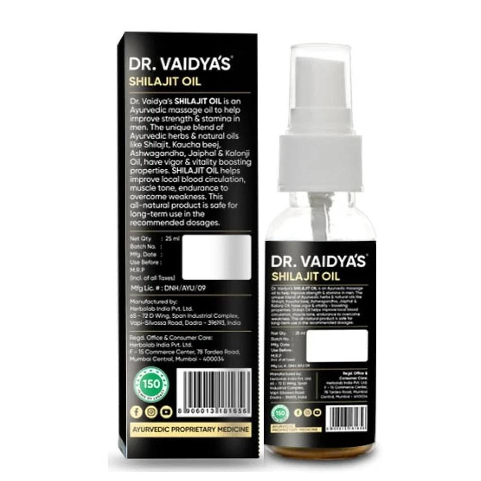Dr. Vaidya’s Shilajit Oil for Men Ashwagandha & Gokshura - 25ml