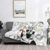 Anime Haikyuu Blanket Cover Fleece Bokuto Volleyball Super Soft Throw Blankets for Home Couch Bed Rug