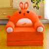 Cushion Plush Sofa Backrest Armchair 2 In 1 Foldable Sofa Cute Cartoon Lazy Sofa Flip Open Sofa Without Inner PP Cotton
