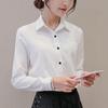 Spring and Summer Women's Shirt Slim Versatile Big Yards Bottoming Fashion Casual Long-sleeved Shirt