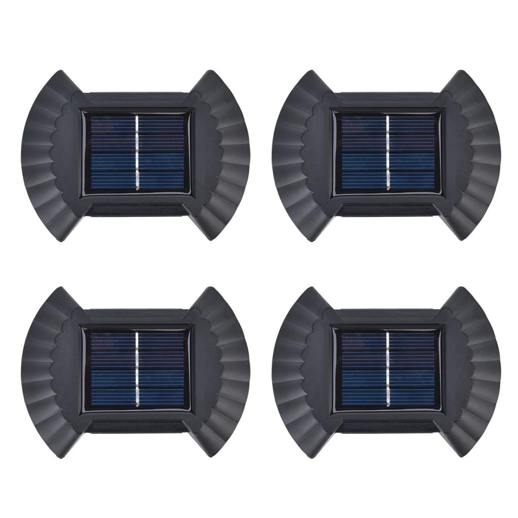 4 Sets Solar Wall Light Waterproof Multifunctional LED Solar Wall Light for Patio Yard Garden