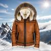 Winter Youth Solid Color Fur Integrated Jacket Without Belt Integrated Casual Zipper Coat