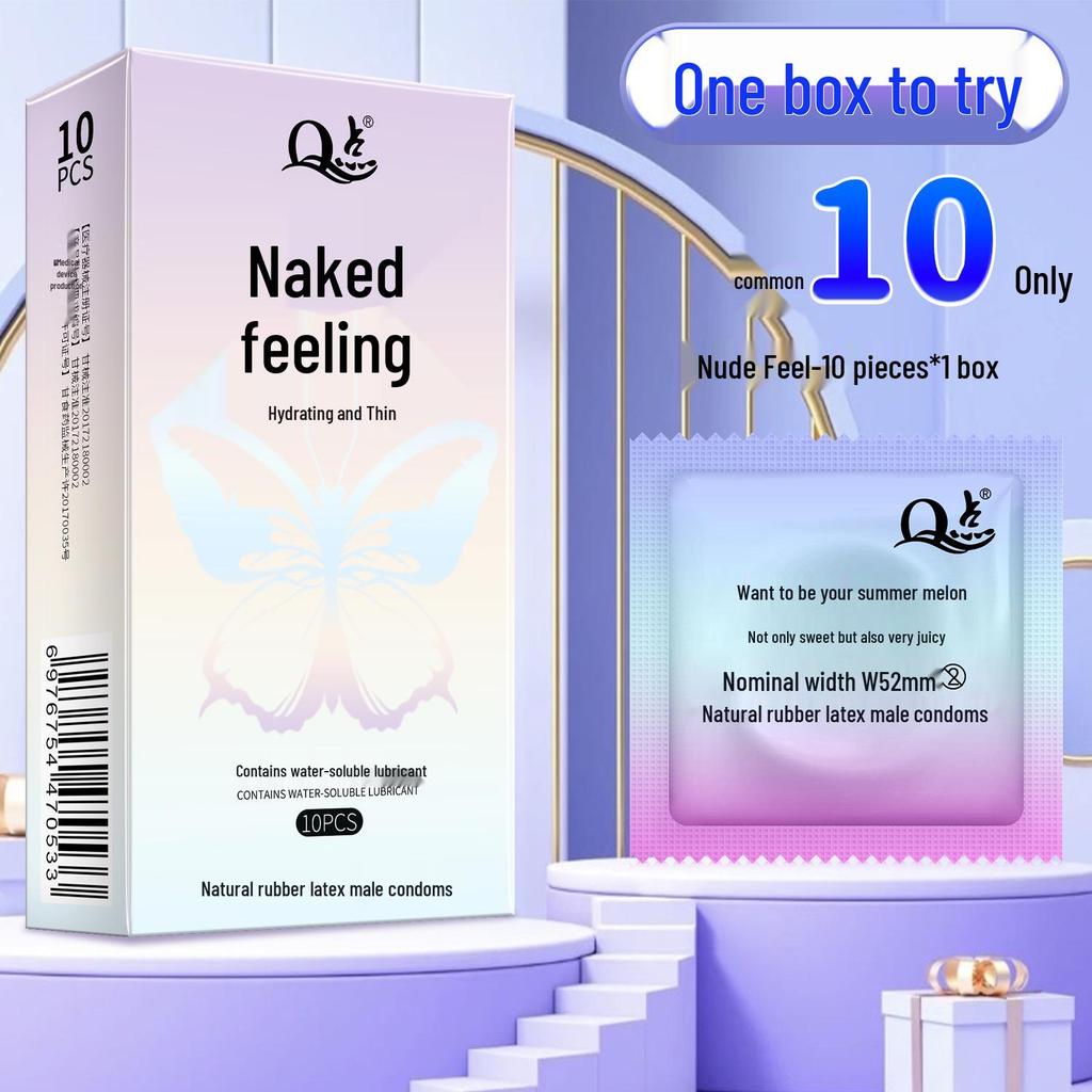 Q-Point Ultra-Thin 001 Long-Lasting Pleasure Delay Condoms with Hyaluronic Acid