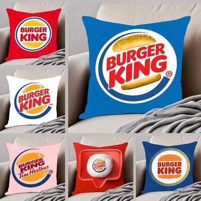 Наволочка Burger King с принтом, наволочка для гостиной, дивана, чехол для подушки и декор для спальни