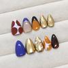 French three-dimensional smudge and flash white autumn and winter metal sweet and cool ins wind removable manicure almond nail 30 pieces