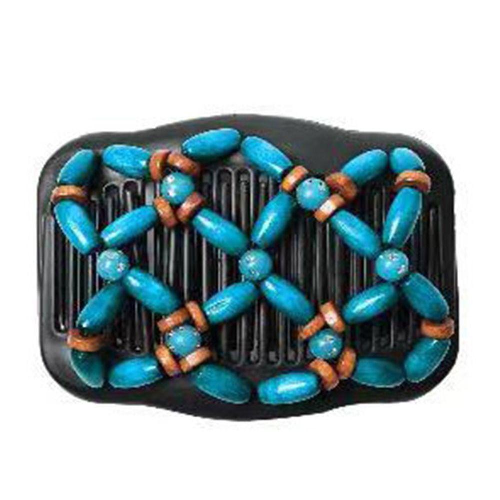 Plastic Hair Comb Put in a hairdo Hair Clip Exquisite Magic Wood Beads Hairpin  Women