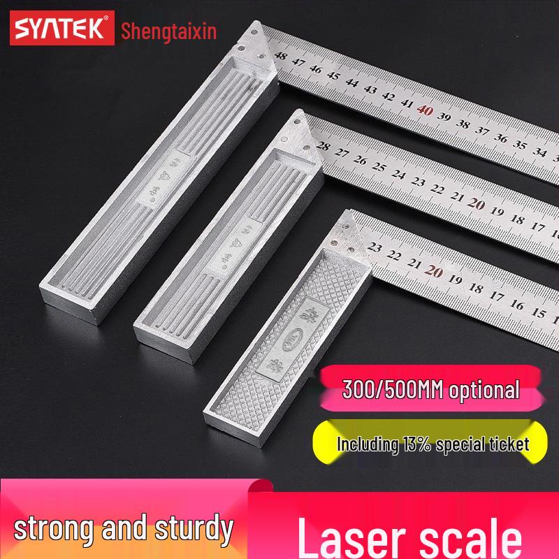 Высокоточный угольник 90° из нержавеющей стали и алюминия для деревообработки