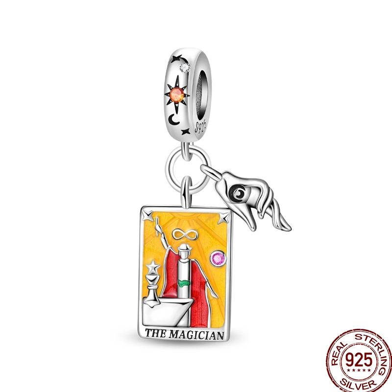 Шармы Медь Карта Таро Дьявол Отшельник Колесо Фортуны Солнце Звезда Подвеска Подходит для Браслетов Ожерелья DIY Ювелирные изделия