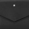 Montblanc Artisan Series Hexagonal White Star Logo Flap Closure Leather Shoulder Crossbody Bag Men bags Classic-Black MB198111