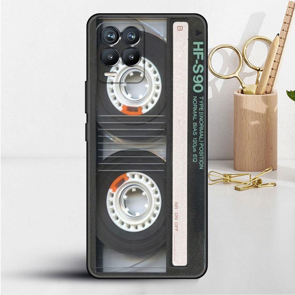 Magnetic Radio Tape Cassette Case For Realme 8 C21y GT Neo 2 3 8i C21 7 C11 6 C12 C35 C3 GT 9 Pro C12 Silicone TPU Phone Cover